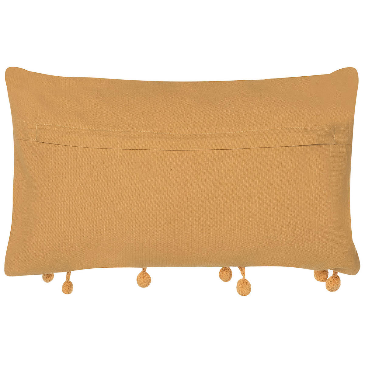 DEKOKISSEN Senfgelb 30/50 cm Ayroor - Dunkelgelb, Naturmaterialien/Textil (30/50cm) - Beliani