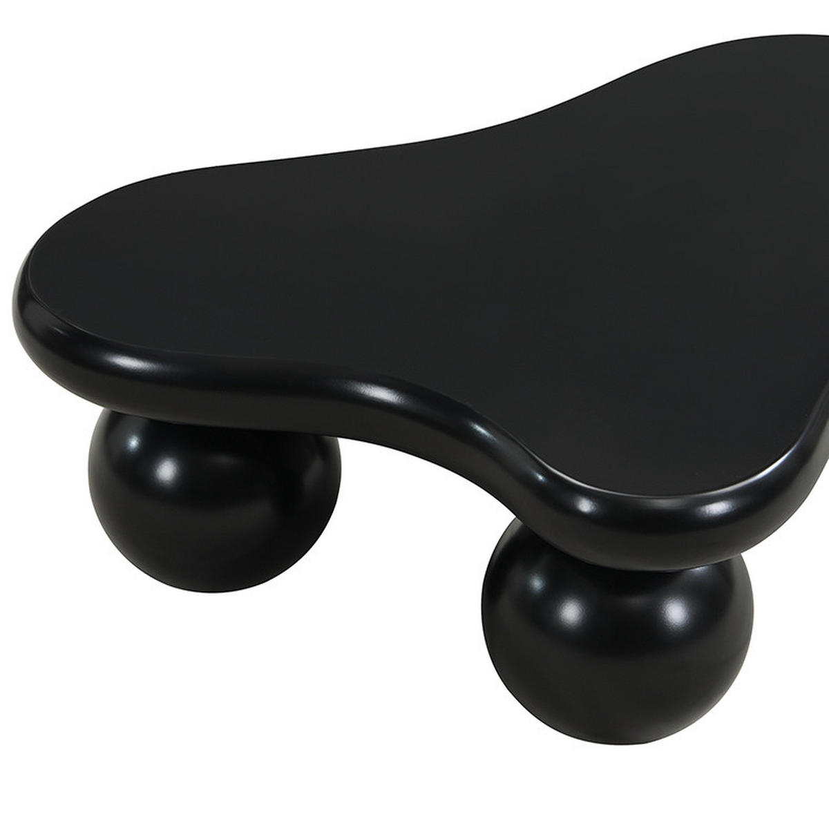 COUCHTISCH 95/62.5/32 cm schwarz aus MDF mit LED-Beleuchtung - Schwarz, Holzwerkstoff (95/62.5/32cm) - OKMYHOME