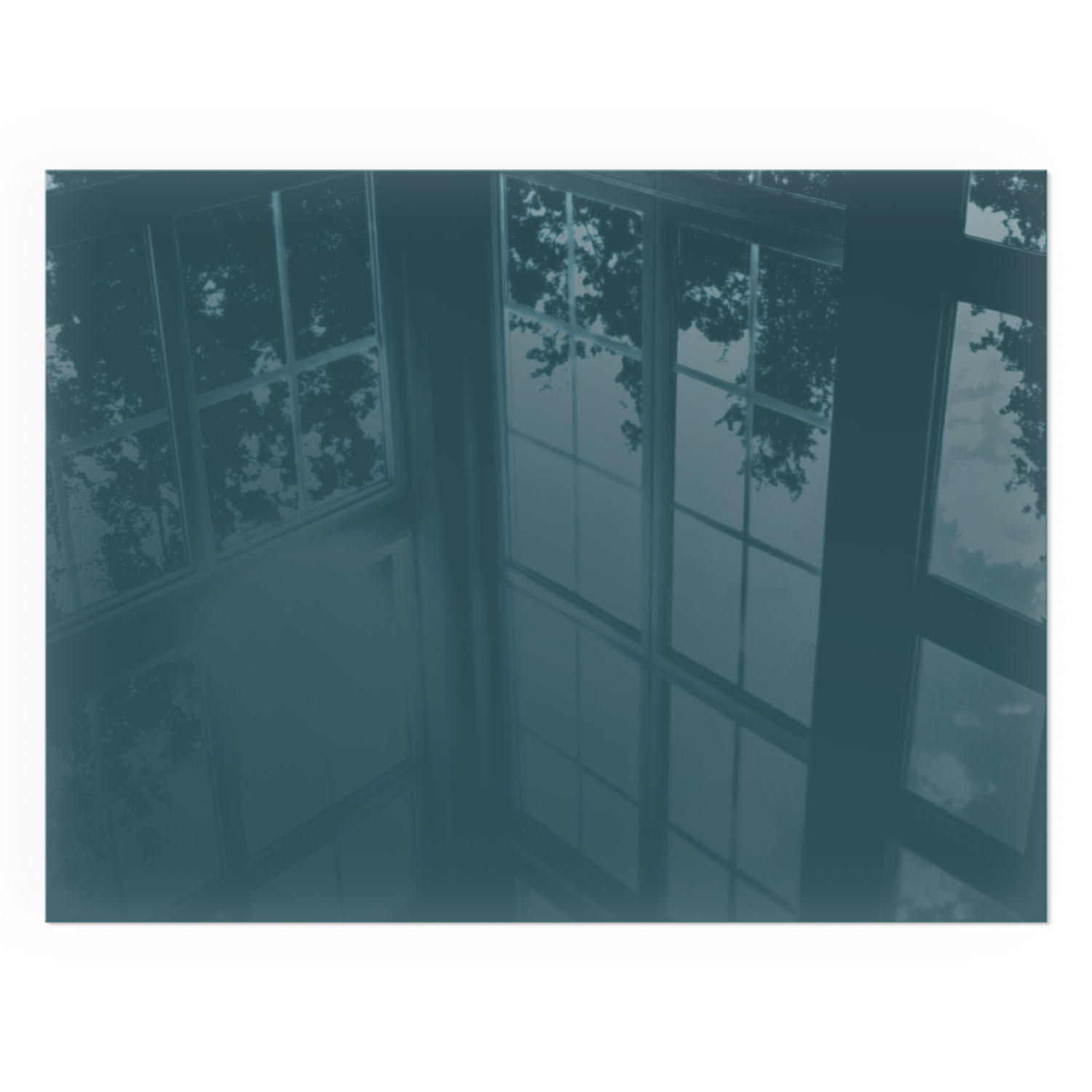 GLASPLATTE für Kamin 80x60 cm - Türkis, Glas (80/60/0.4cm) - TULUP