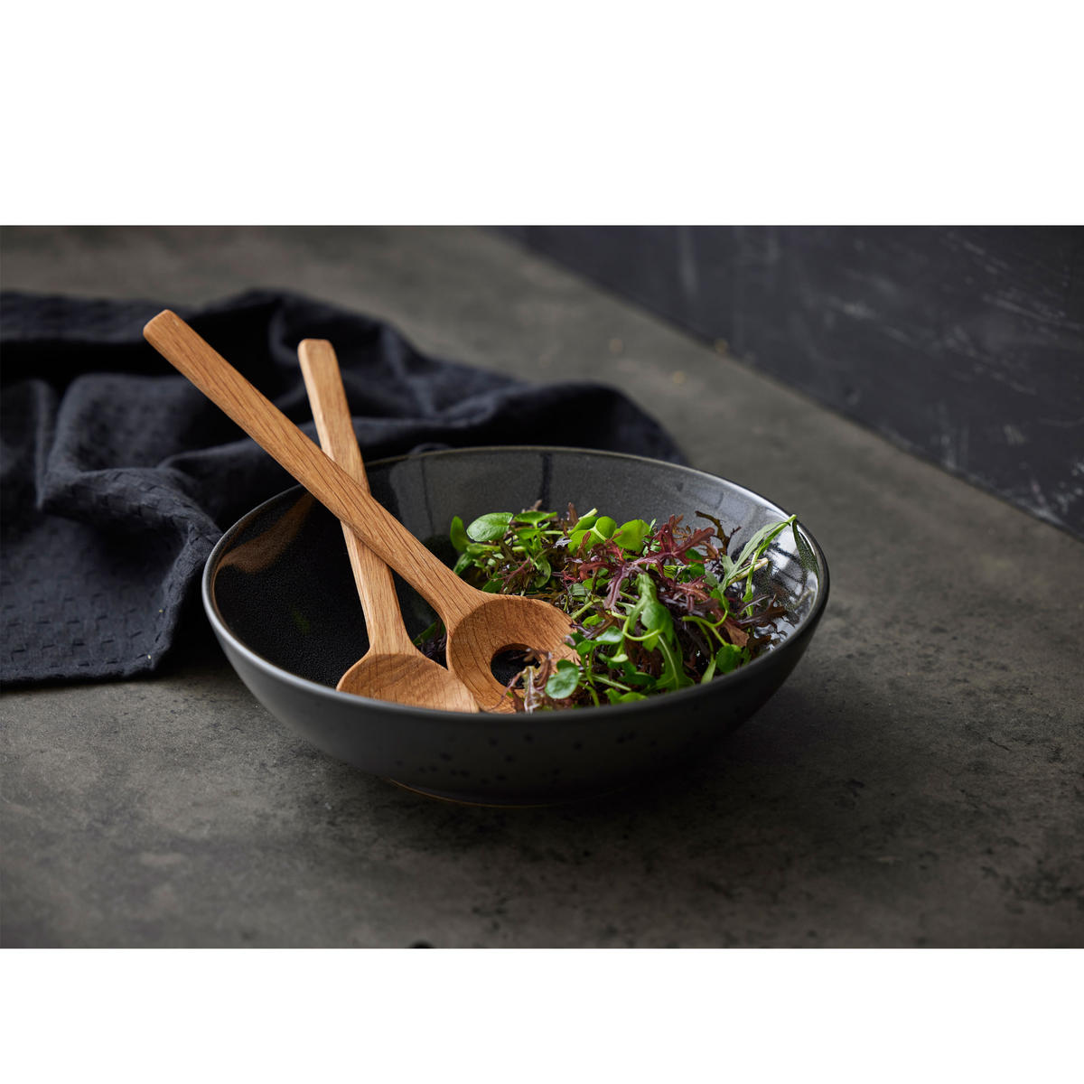 SALATBESTECK 2-tlg. 24 cm Eiche - Braun, Holz (24.5cm) - Bitz