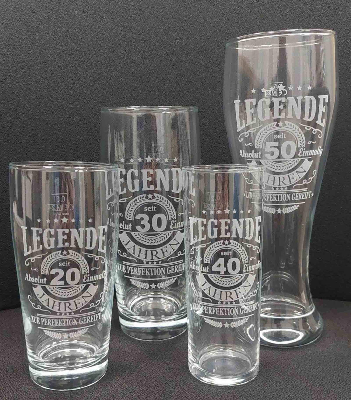 KÖLSCHGLAS KÖLNER STANGE MIT GRAVUR Legende seit 70 Jahren transparent 0,2 Liter - Transparent, Glas (0.2L) - LUXENTU