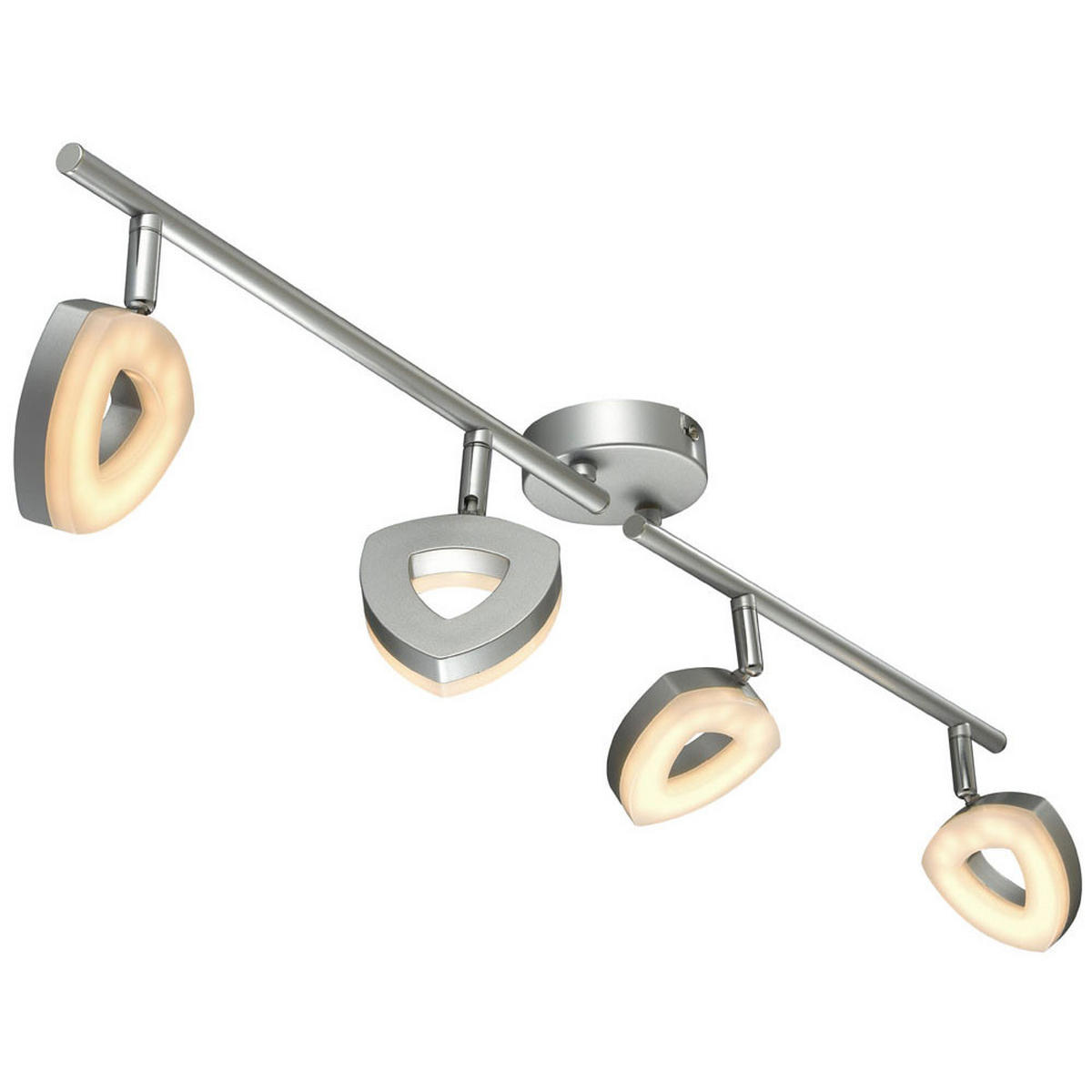 LED DECKENLEUCHTE MICON Silber Metall - Silberfarben, Metall (78/18/18cm) - Esto