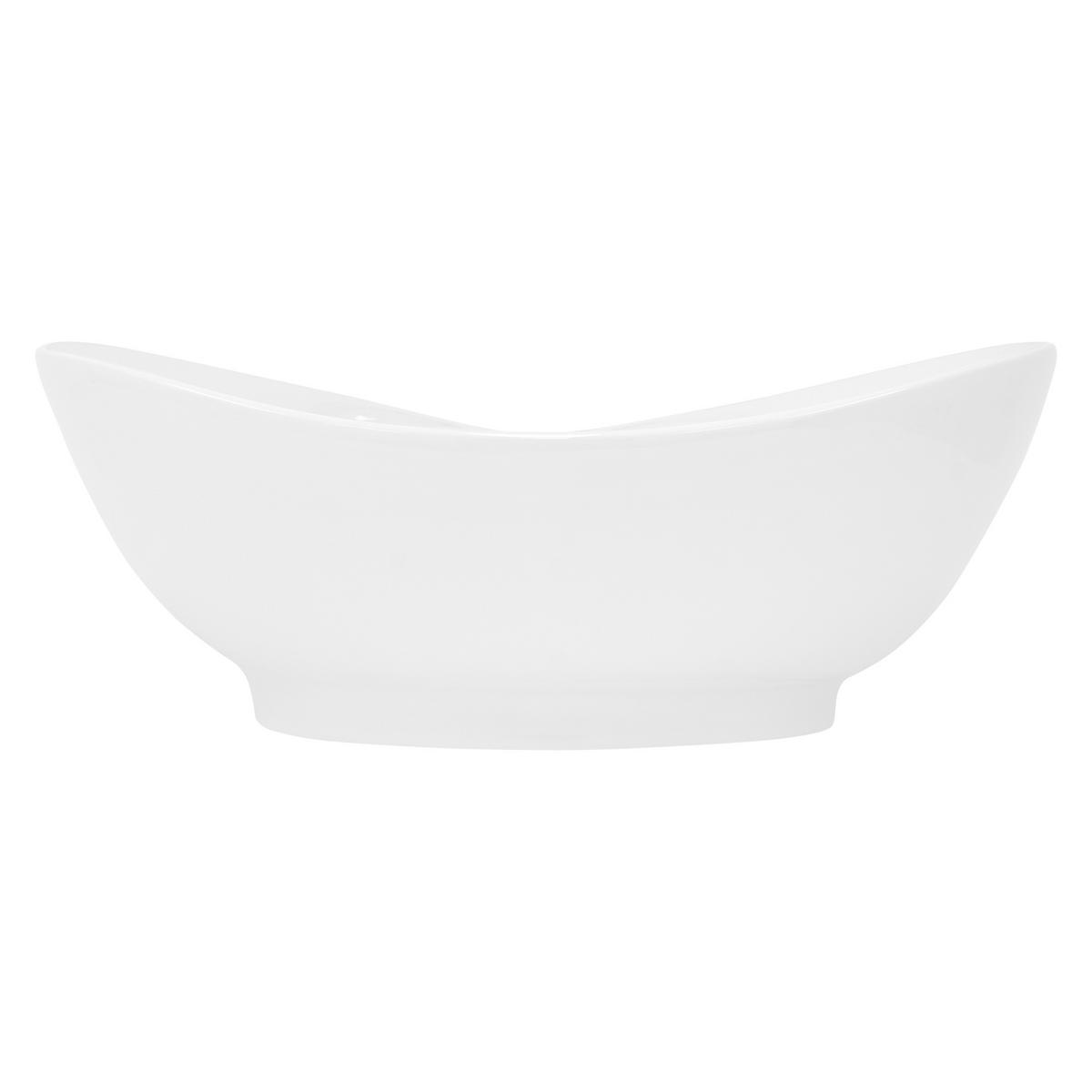 WASCHBECKEN - Weiß, Keramik (39.5/20.5/59cm) - ML-DESIGN