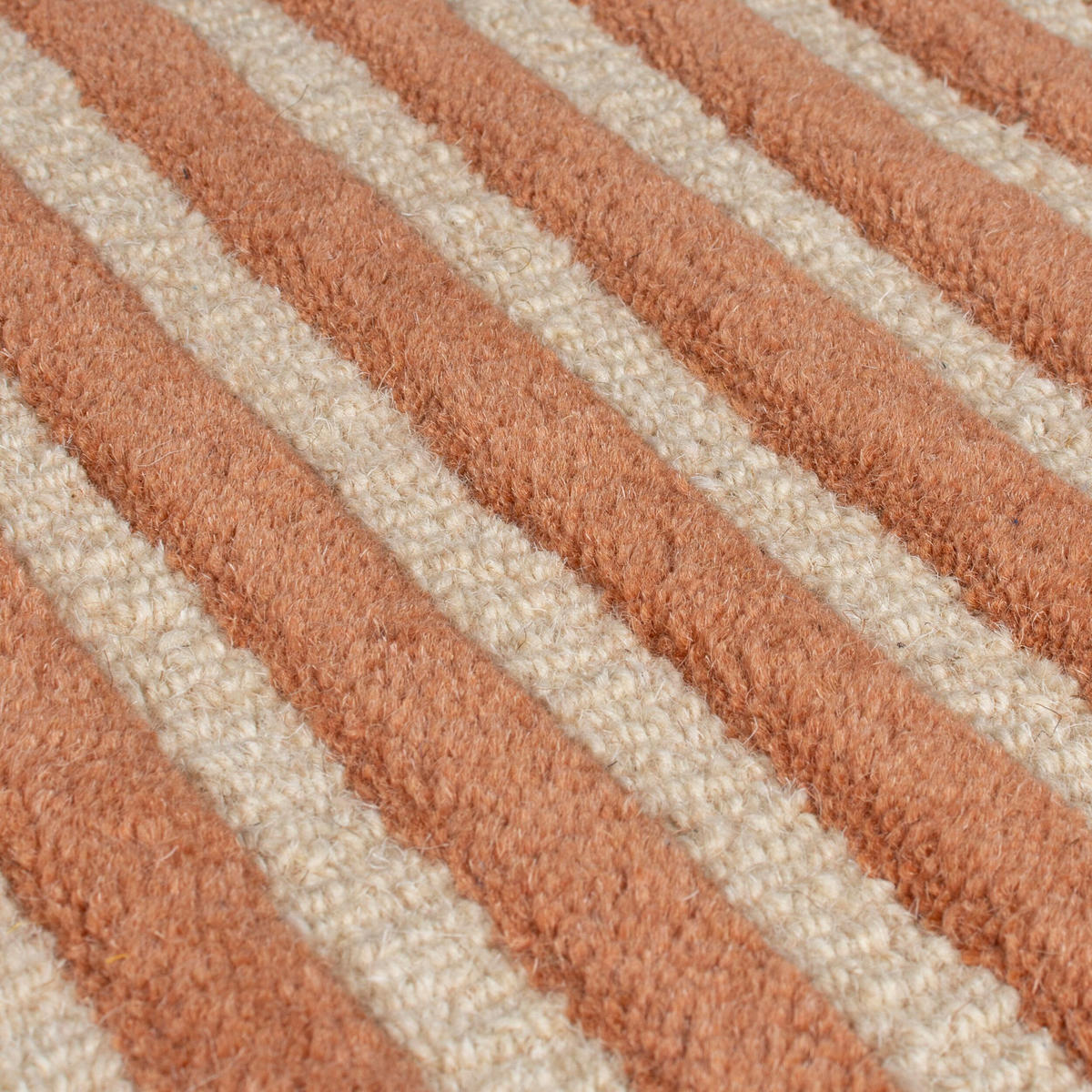WOLLTEPPICH Rauten-Pastell, geometrisch THAMES LILY - Terra cotta, Textil (200/290cm) - KADIMA DESIGN