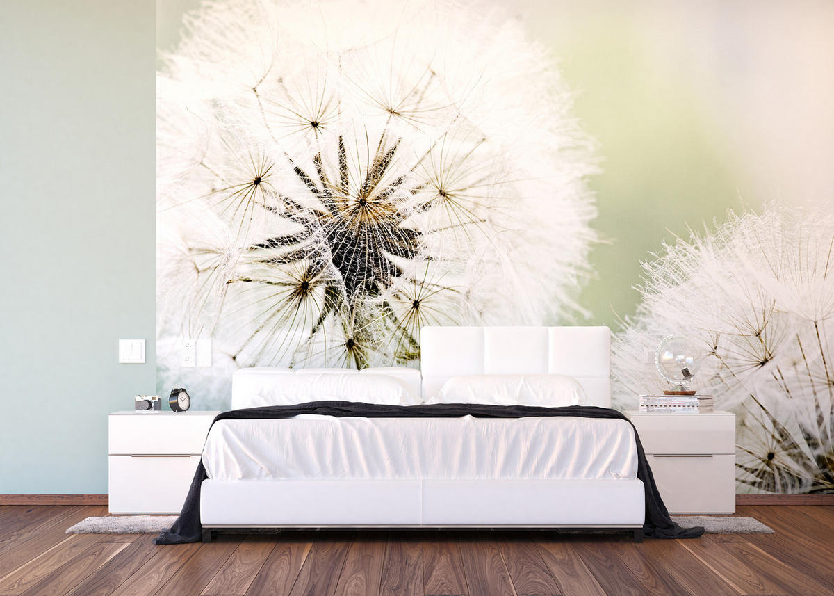 FOTOTAPETE Blumen 375 x 270 cm - Weiß, Papier (375/270cm) - Sanders & Sanders