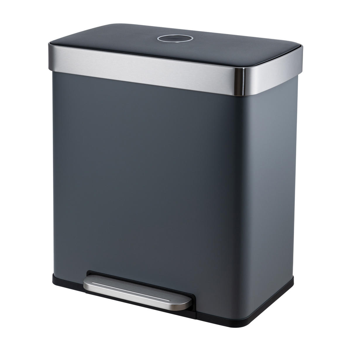 MÜLLEIMER LT2X30 60l Grau - Grau, Metall (58/59.5/36cm) - SVITA