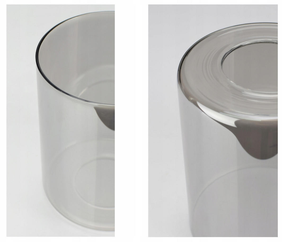 DECKENLEUCHTE TUBE - Transparent/Schwarz, Glas/Metall (9/50/22cm) - kiki design
