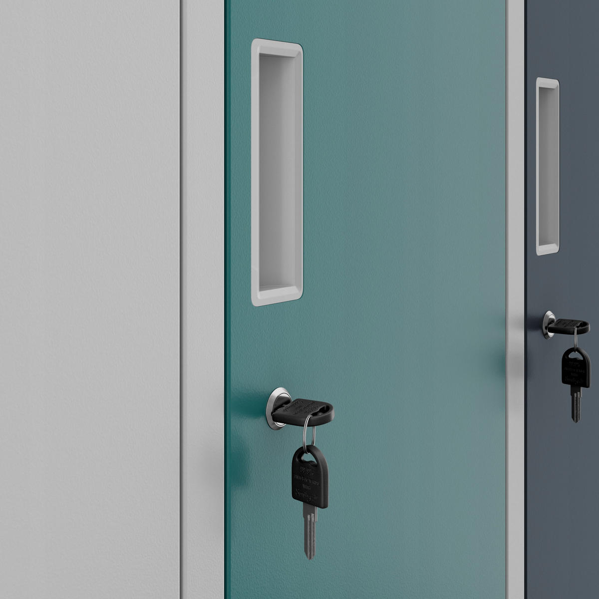 SCHLIESSFACHSCHRANK IGOR - Multicolor, Metall (90/185/45cm) - Jan Nowak