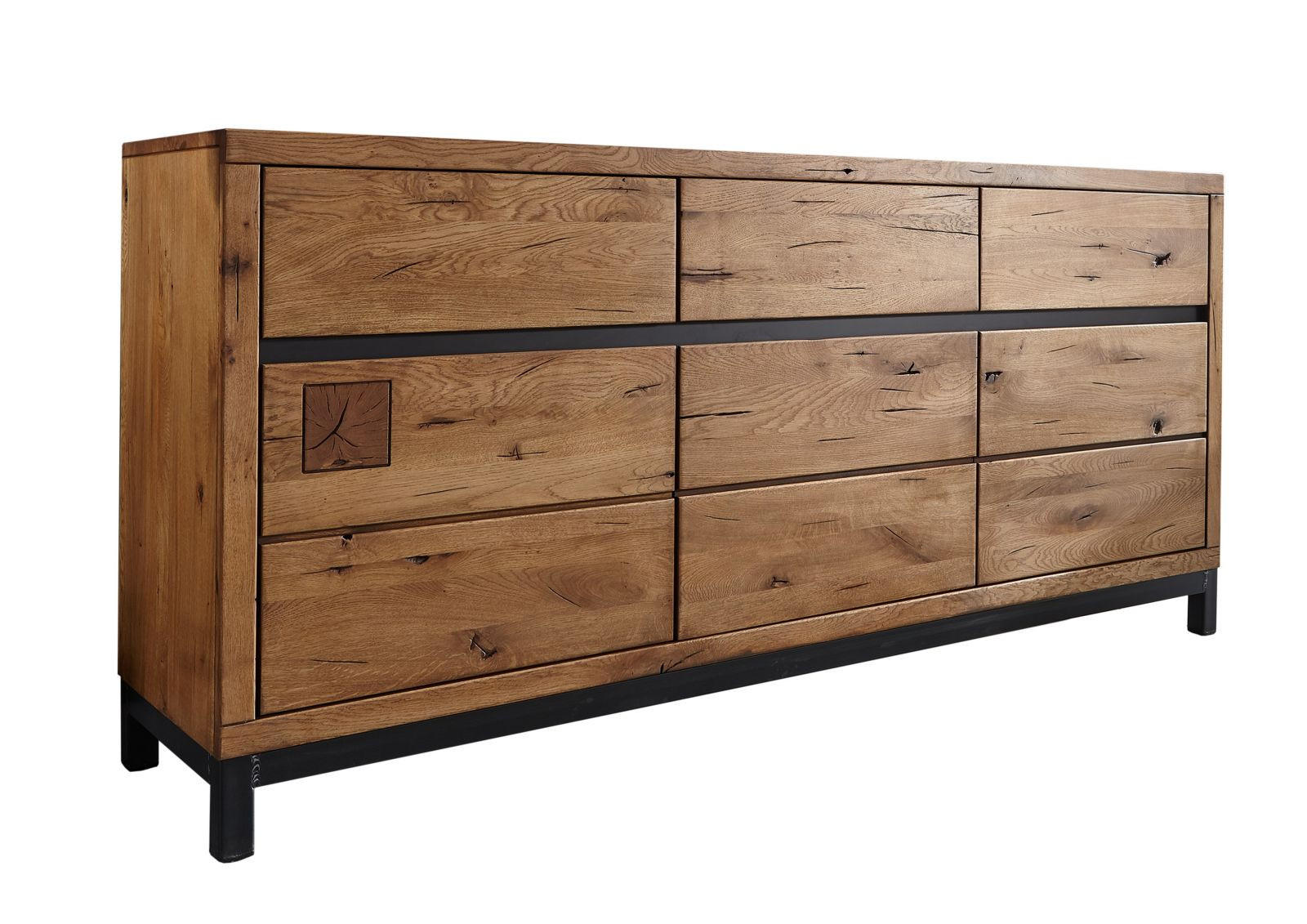 Massivmoebel24 Sideboard Beige 175x85x45 cm