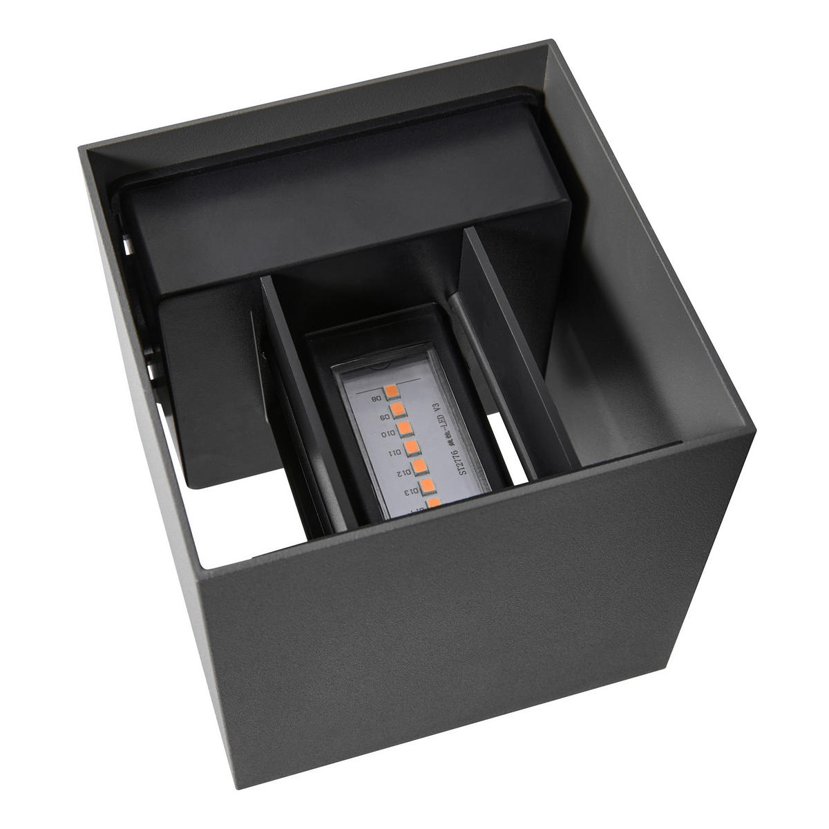 WANDLEUCHTE Milda - Schwarz - 10/10 cm - Schwarz, Kunststoff (10/10/10cm) - Nordlux