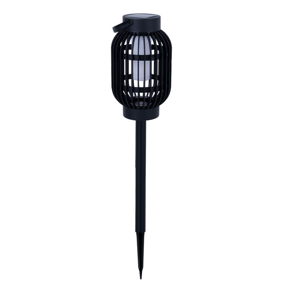 LED AUSSENLEUCHTE Solar Schwarz - Schwarz, Kunststoff (13/13/72.5cm)