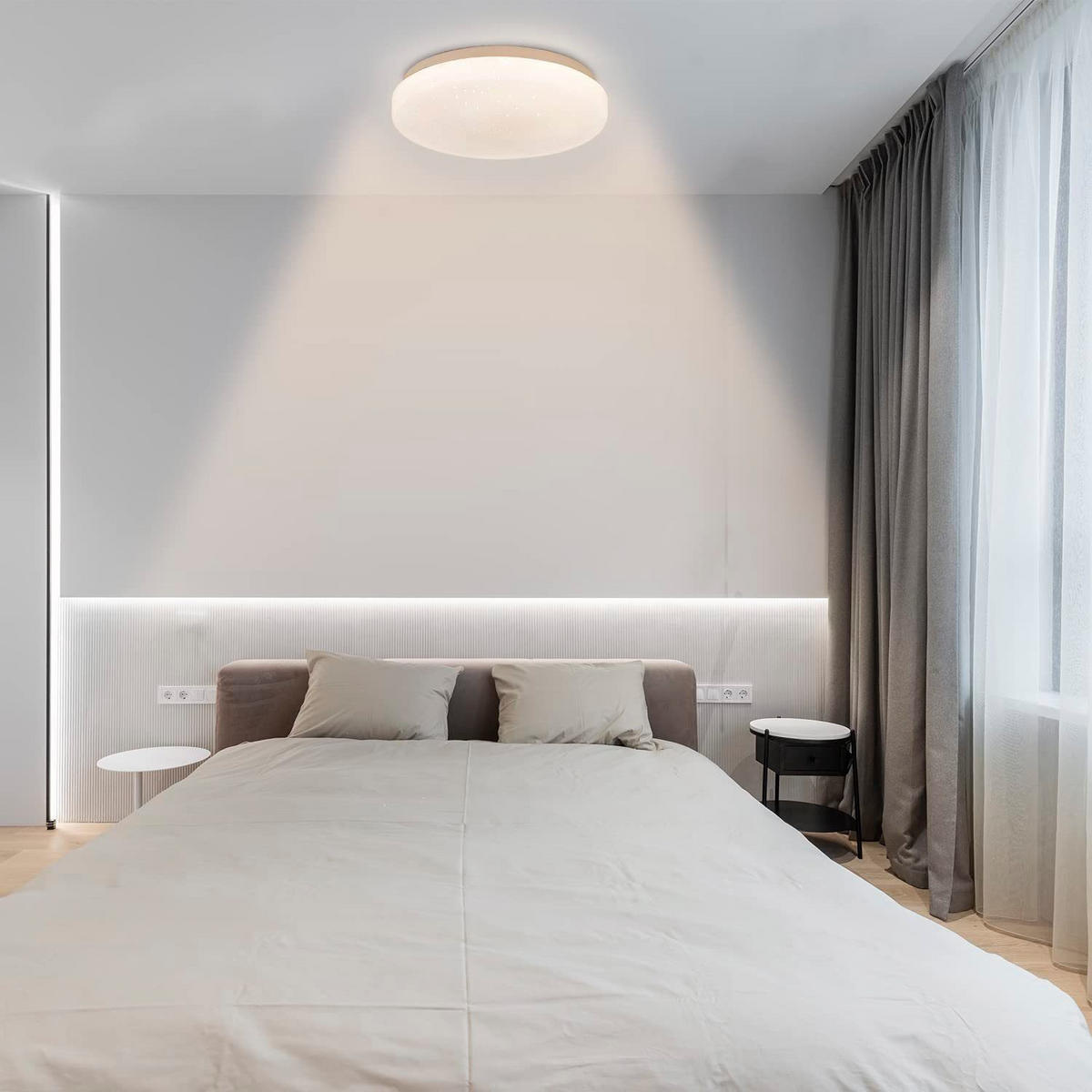 LED-DECKENLEUCHTE Philipp 21/21/6 cm - Weiß, Kunststoff (21/21/6cm) - Nettlife