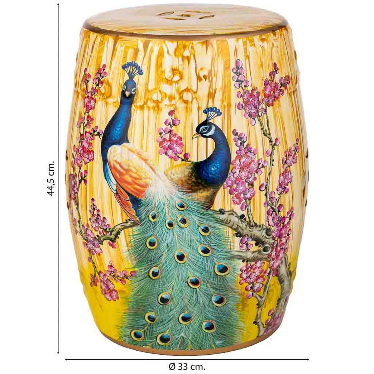 HOCKER, 33x45cm - Multicolor, Keramik (33/44.5/33cm) - Wanderlust