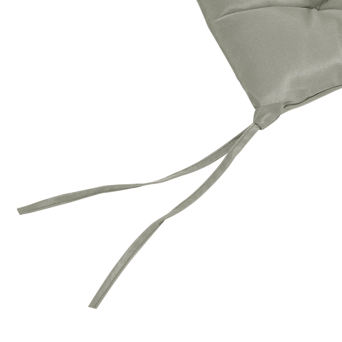 SITZKISSEN 2er-SET DE-09843 mit Bindebändern, 8 cm dick Hellgrau - Hellgrau, Textil (50/8/98cm) - ComfortXL