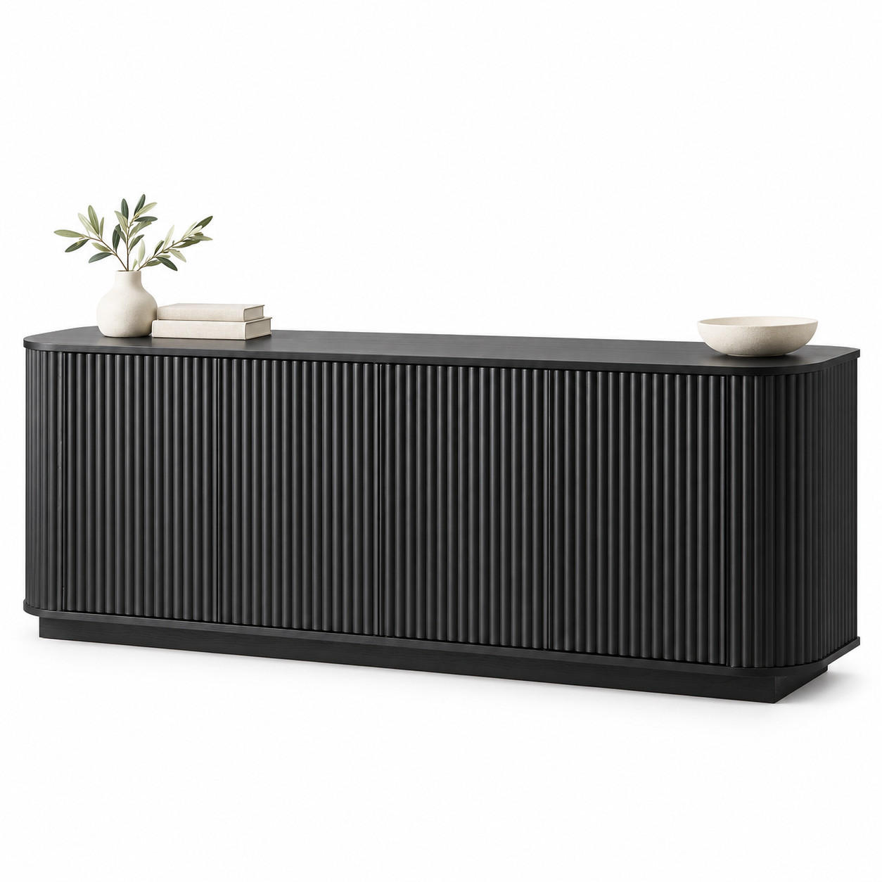 Ivmeu Sideboard Schwarz 162x61x38 cm