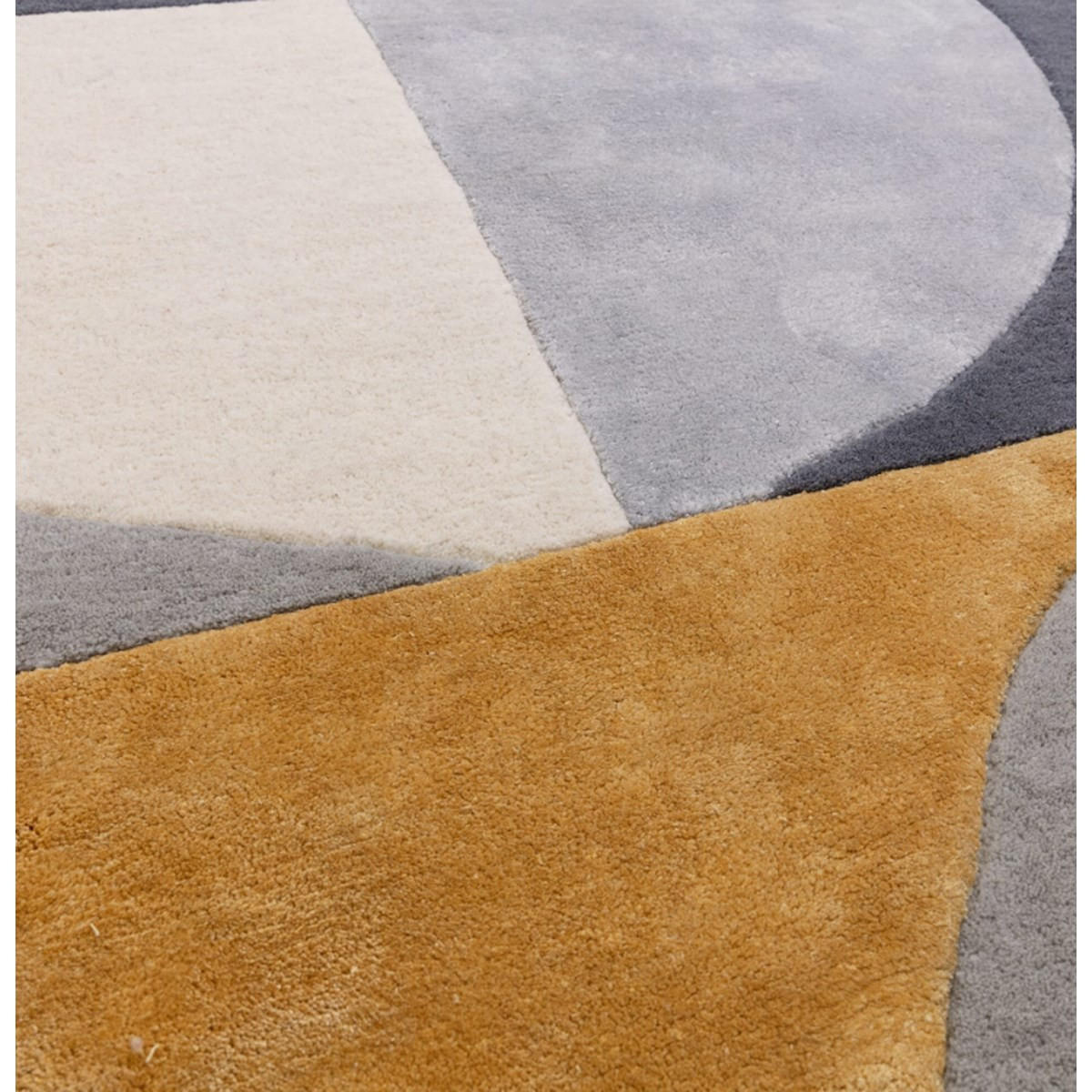 TEPPICH Moderner aus Wolle für Wohn- und Schlafzimmer LAVO Gelb 200 x 300 cm - Gelb, Naturmaterialien (200/300cm) - Novatrend