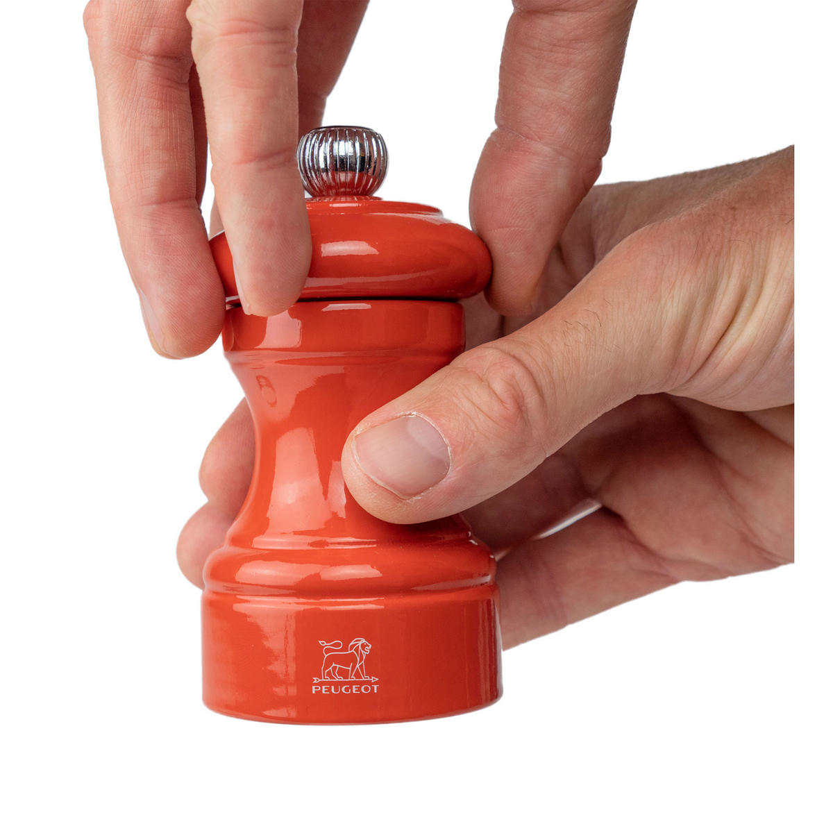 SALZMÜHLE Bistro 10cm Buchenholz Terracotta Stahlmahlwerk - Orange, Holz (5.3/10/5.3cm) - PEUGEOT