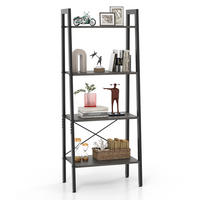 STANDREGAL Braun - Braun, Holz (34/138/56cm) - COSTWAY