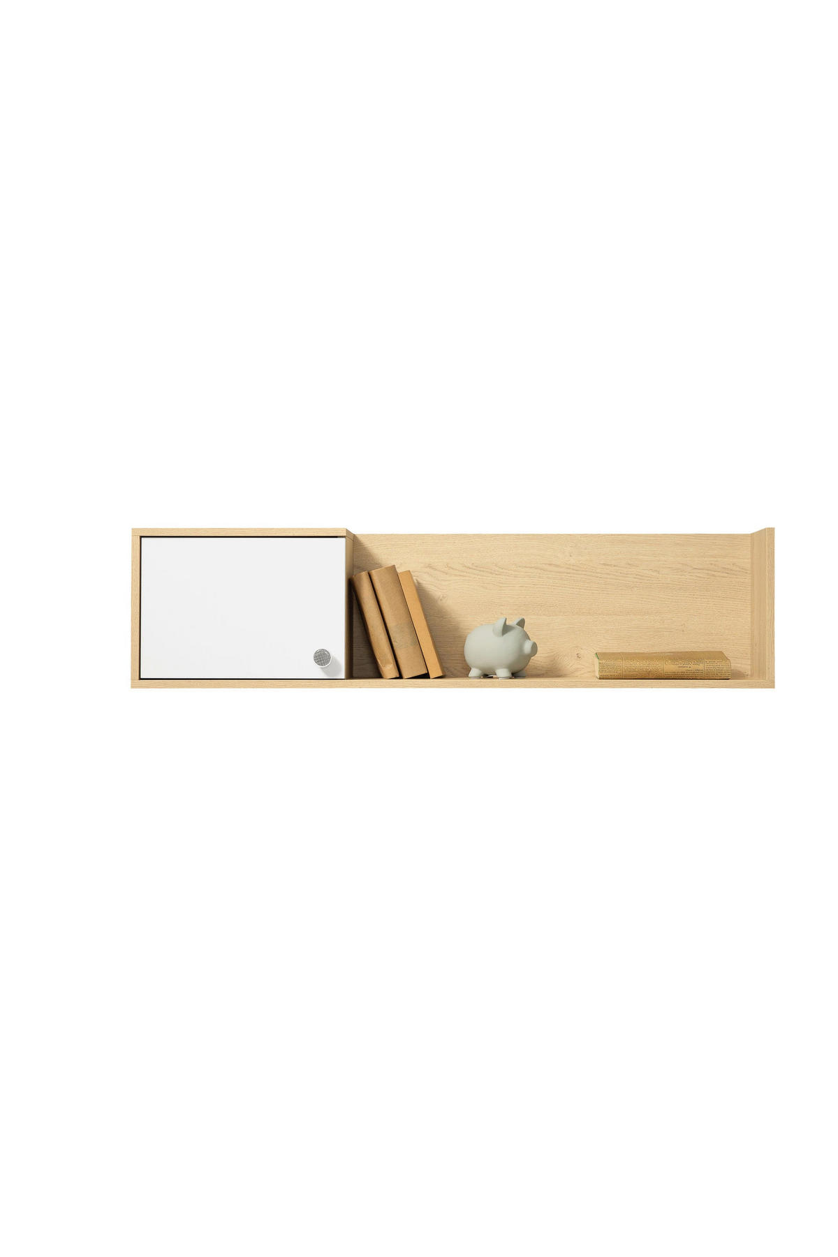 SCHLAFZIMMER Set 5-tlg. – STEP System – Weiß / Sonoma Eiche - Eichefarben, Holzwerkstoff (60/182/40cm) - hi-markt
