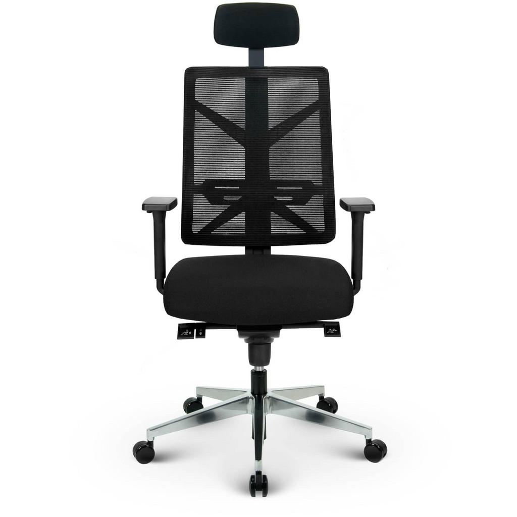 Thumbnail - Versee Chefsessel, Schwarz, Textil, 1-Sitzer, 65x130x65 cm, Arbeitszimmer, Bürostühle, Chefsessel