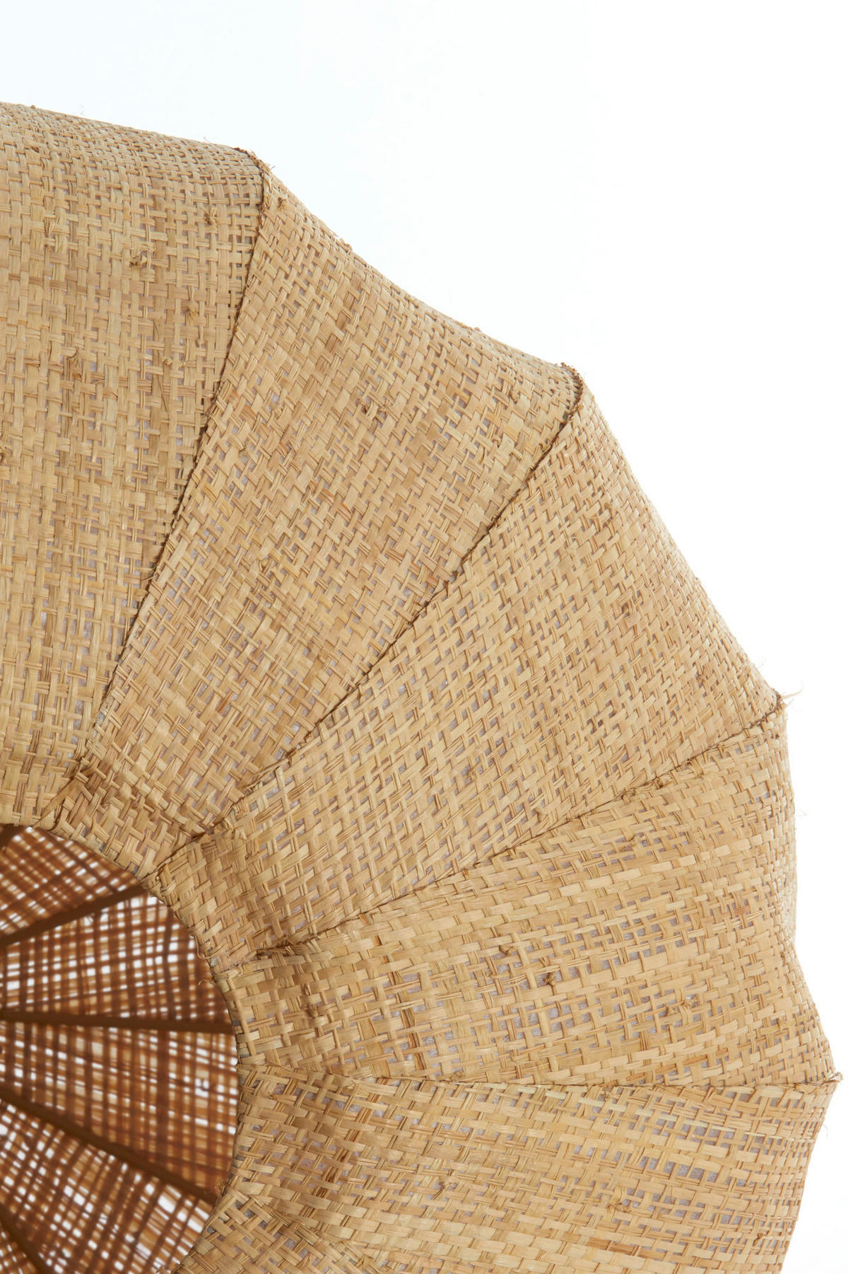 LAMPENSCHIRM Rafika Braun Ø50/21 cm - Braun, Naturmaterialien (50/50/21cm) - Light & Living