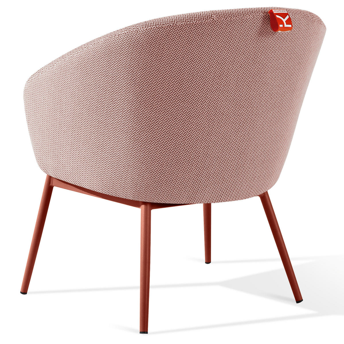 GARTENSESSEL SOLIS Loungesessel, - Bordeaux, Textil/Metall (69/76/66cm) - KONSIMO®