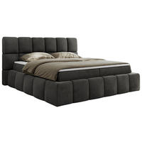 BOXBETT NIRA 200/200 - Dunkelgrau Velvet - H4 - Dunkelgrau, Holz/Textil (200/200cm) - MKS
