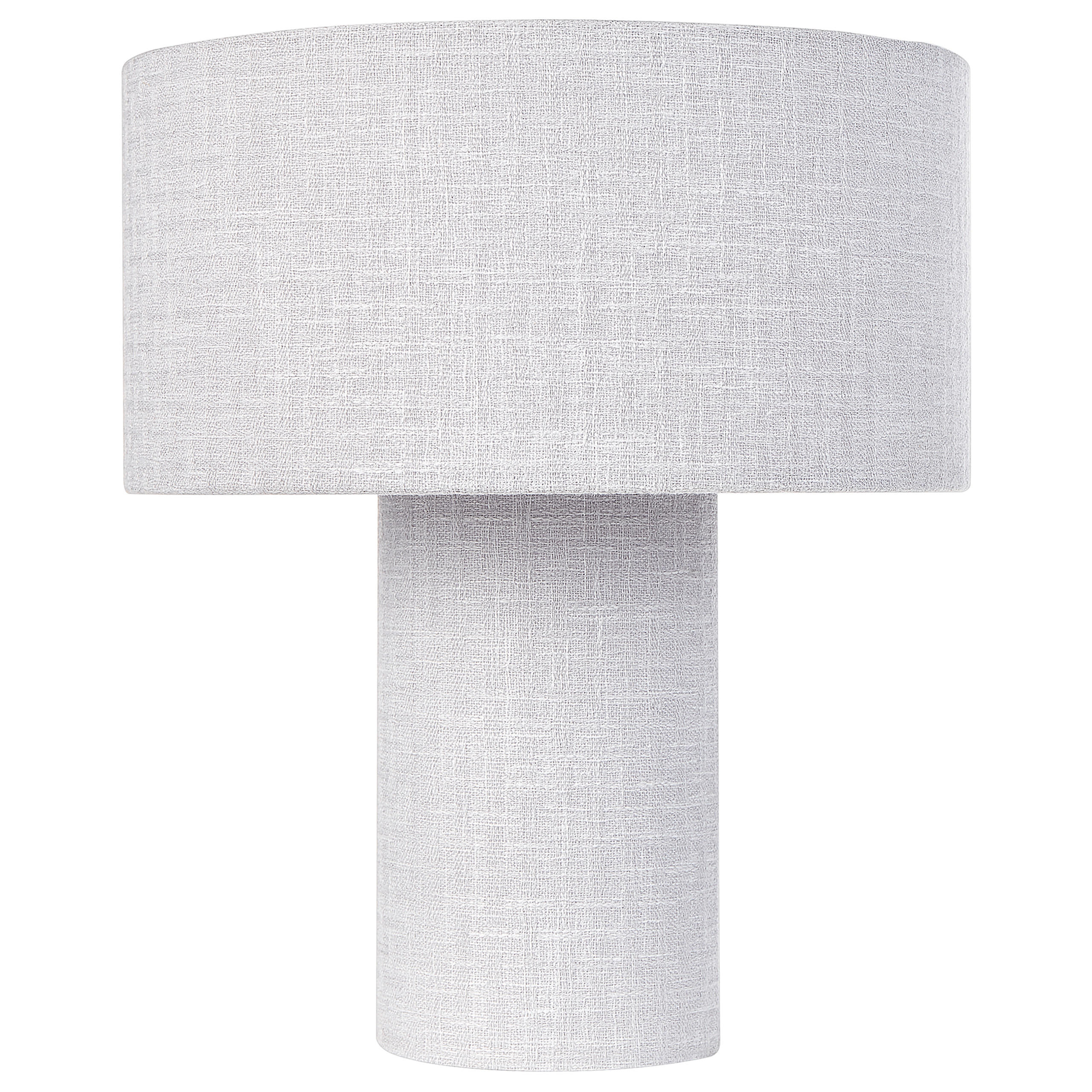 TISCHLEUCHTE Grau Malips - Grau, Textil (30/30/35cm) - Beliani