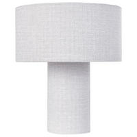 TISCHLEUCHTE Grau Malips - Grau, Textil (30/30/35cm) - Beliani