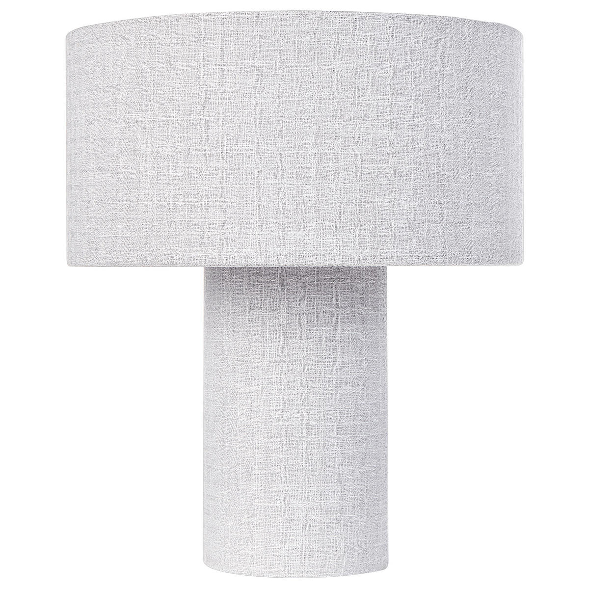 TISCHLEUCHTE Grau Malips - Grau, Textil (30/30/35cm) - Beliani