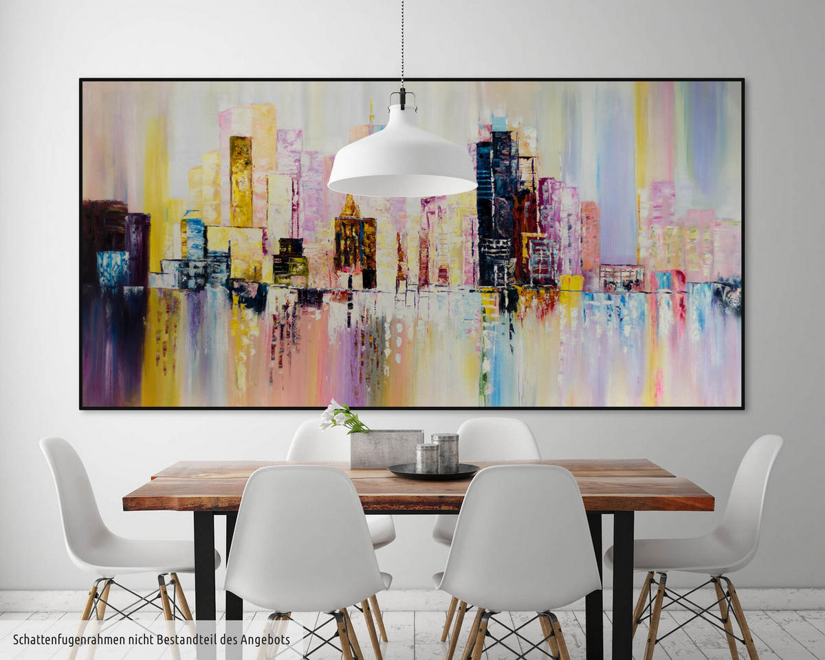 ÖLGEMÄLDE XXL Bunt 200/100 cm - Multicolor, Holz/Textil (6.68/100cm) - KUNSTLOFT