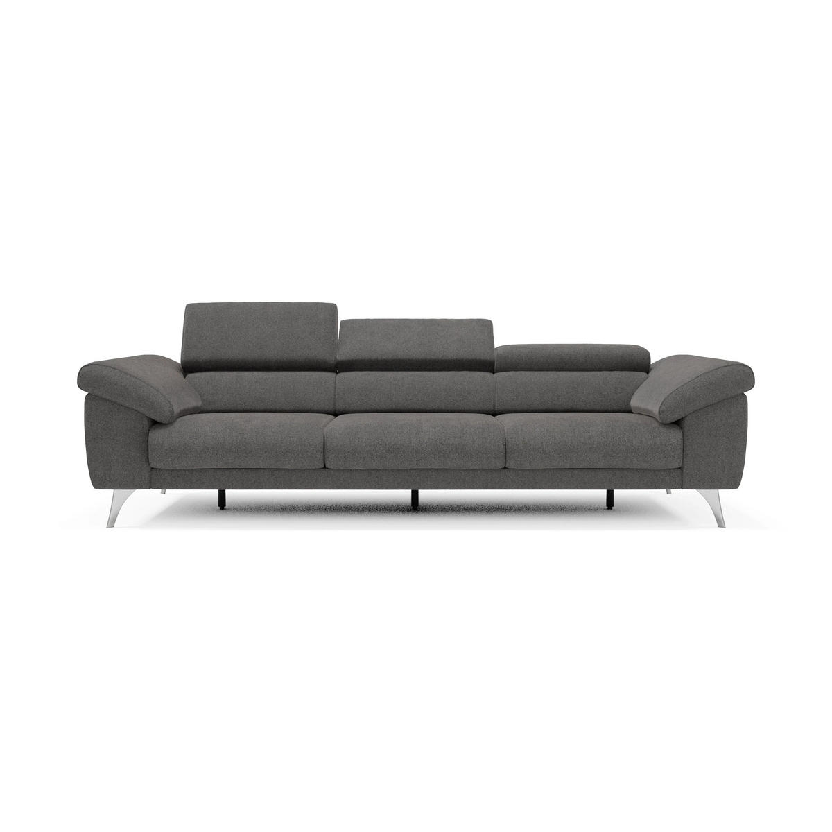LINEARSOFA Donatello - Anthrazit, Metall (265/76/102cm) - Divani.store