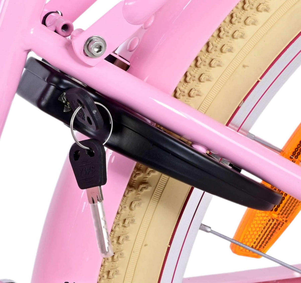 KINDERFAHRRAD Excellent - Mädchen - 24 Zoll - 3 Gänge - Rücktritt + Handbremse - Rosa - Rosa, Metall (65cm) - TPFSports