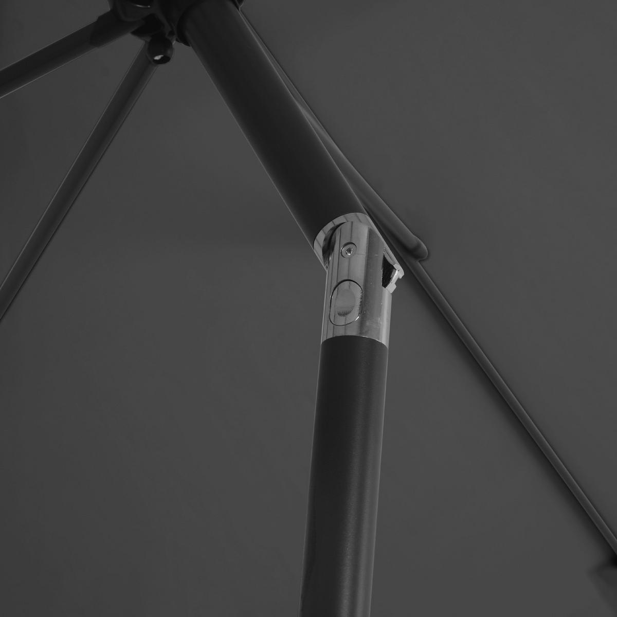 SONNENSCHIRM rechteckig 3x2m - Dunkelgrau, Textil (200/300cm) - SVITA