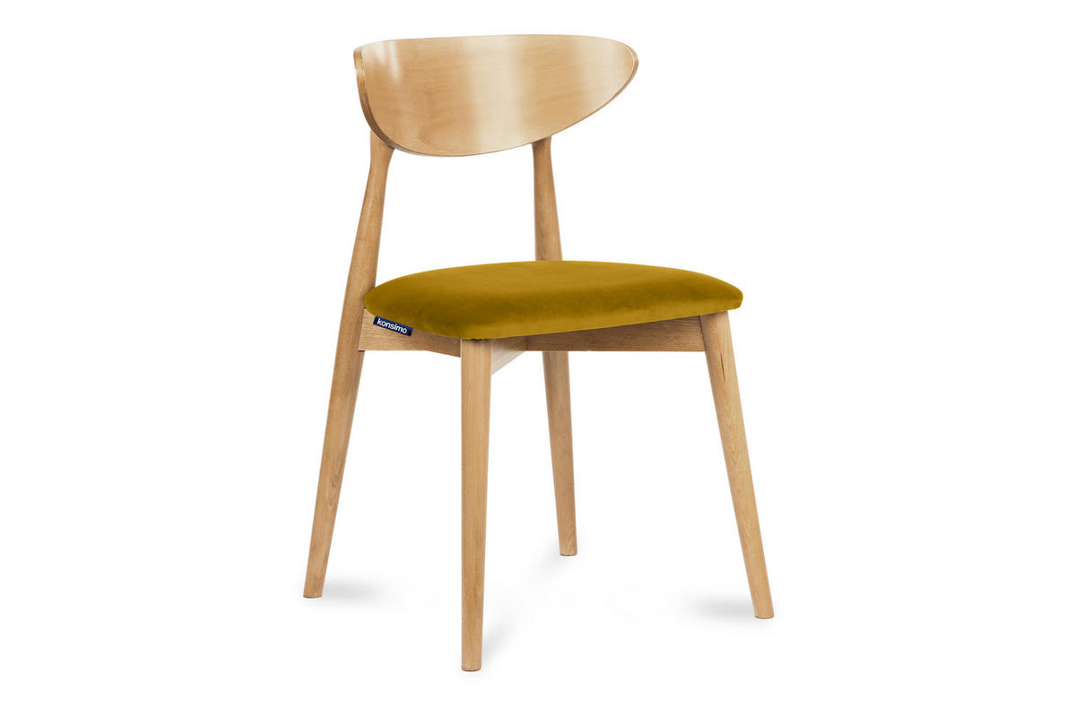 ESSZIMMERSTÜHLE RABI (2er-Set), Honig / Eiche hell - Eichefarben/Honig, Holz/Buchenholz (47/79/45cm) - KONSIMO®