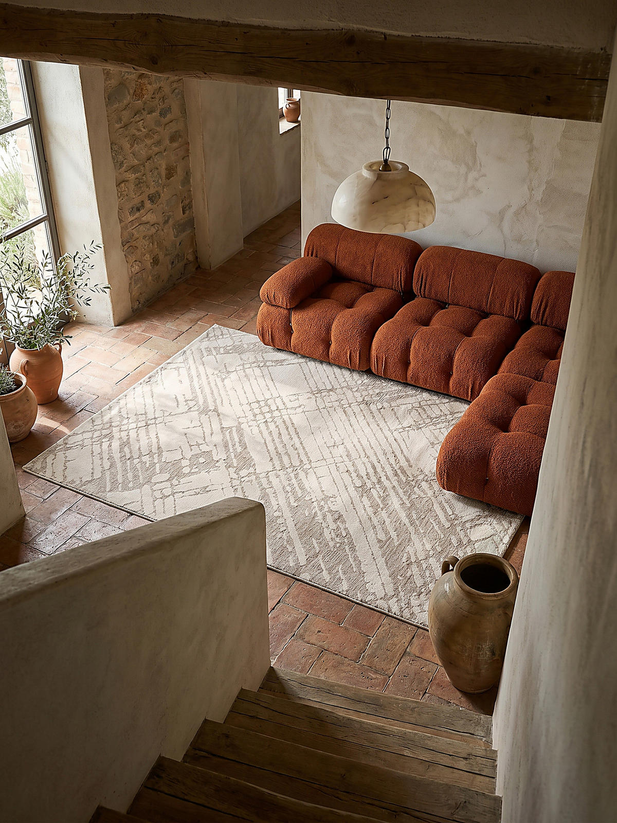 TEPPICH ARLEN, abstrakt, Creme, 160 x 230 cm - Beige, Textil (230/160cm) - KADIMA DESIGN