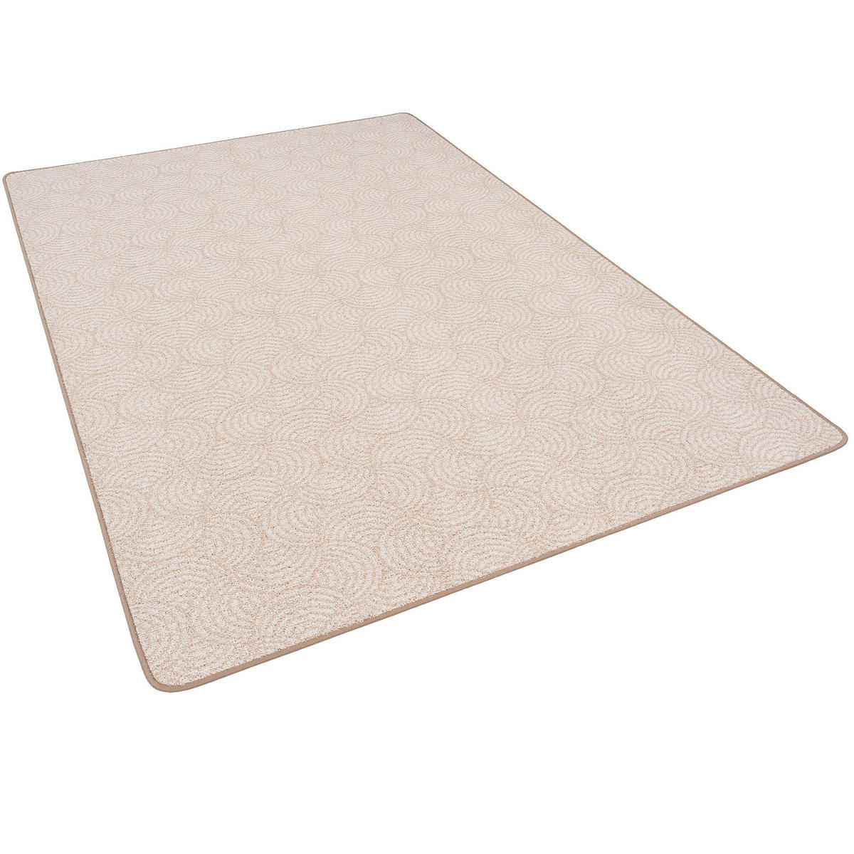 FEINSCHLINGE DESIGNER TEPPICH CIRCLE - Beige, Textil (100/100cm) - Snapstyle