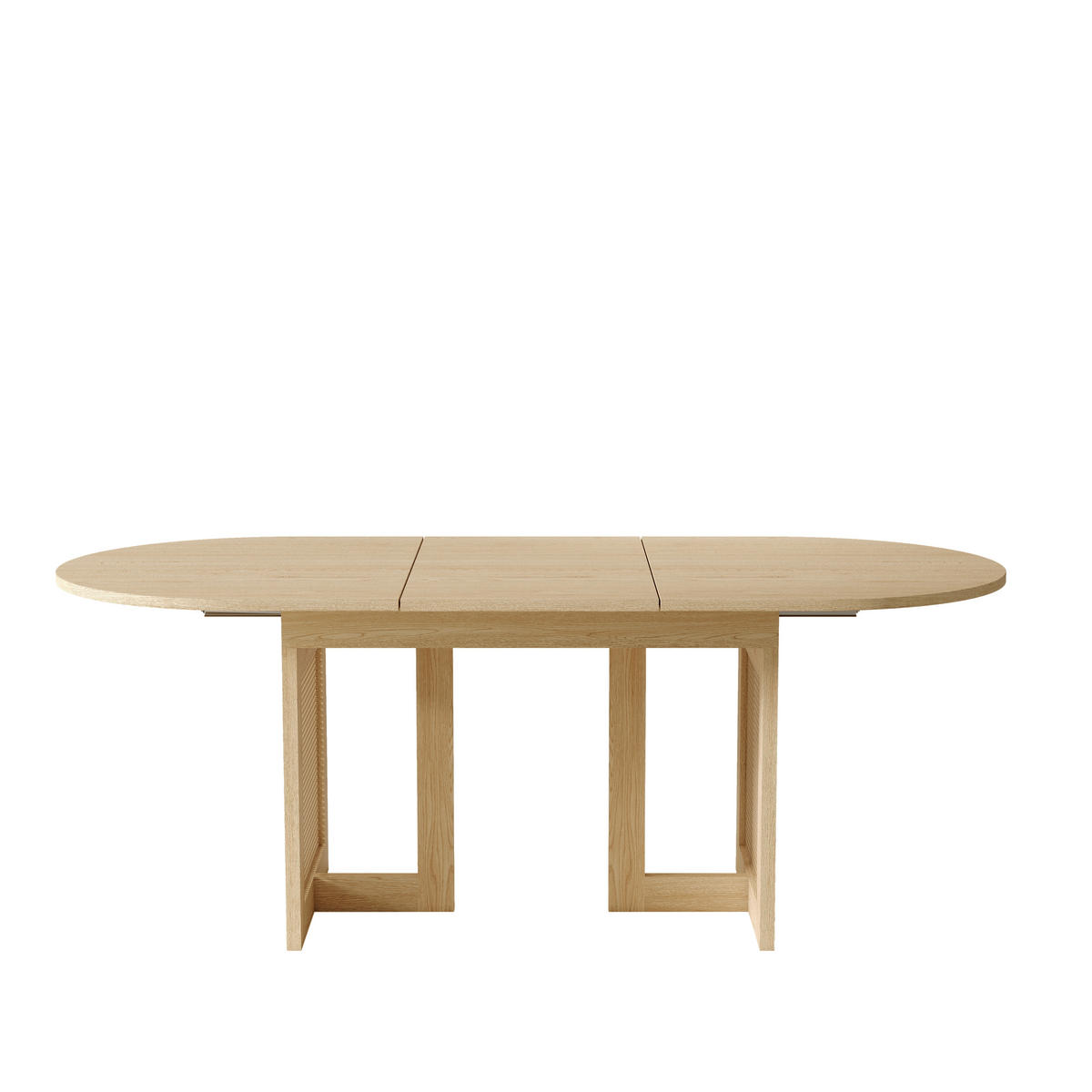 ESSTISCH ausziehbar 150-200/90 cm mit Rattan-Beinen DE-39789 Eichenfarbe - Eichefarben, Holzwerkstoff (90/200/75cm) - ComfortXL