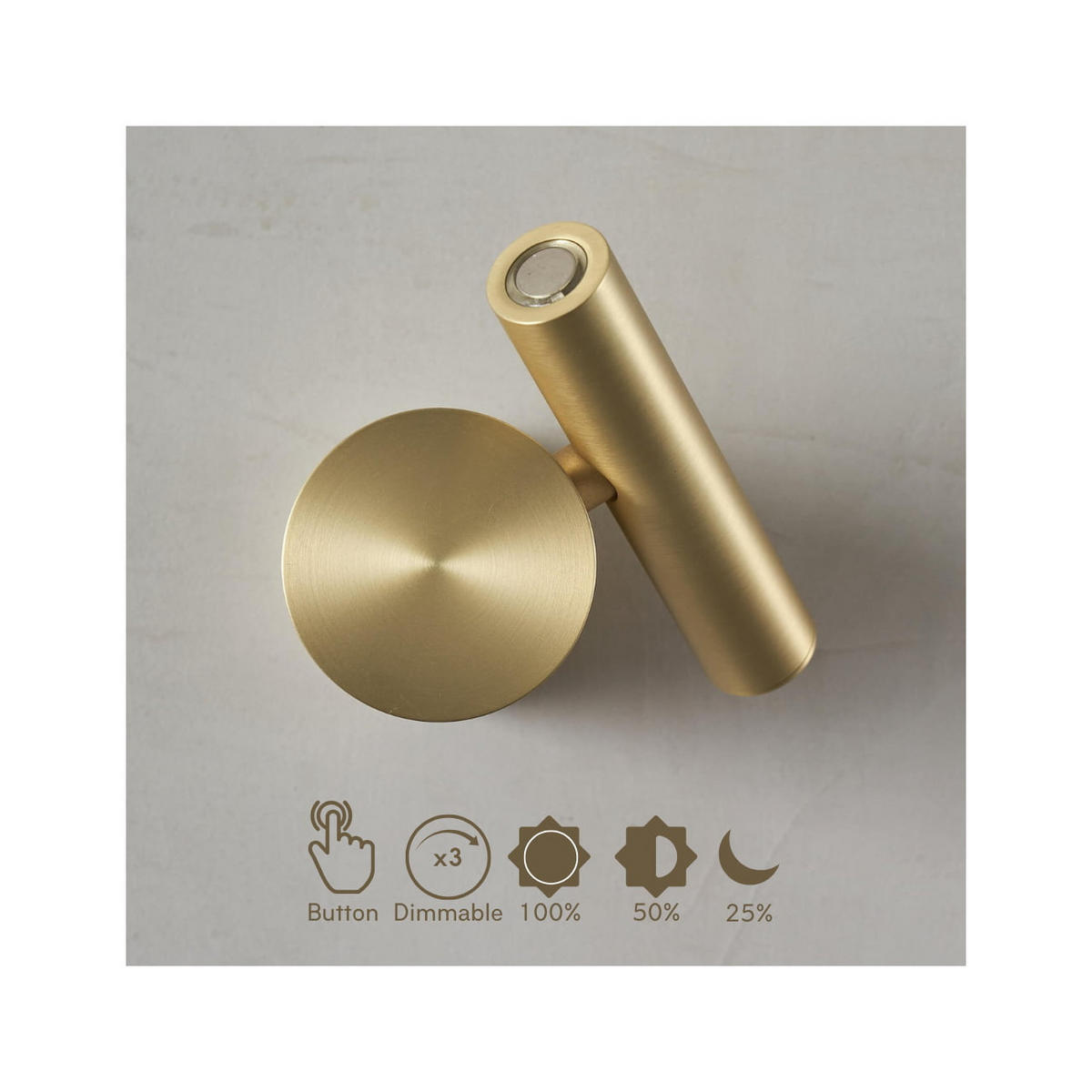 WANDLEUCHTE Isévia, Gold, 10cm - Goldfarben, Metall (9/9/10cm) - KOSILUM