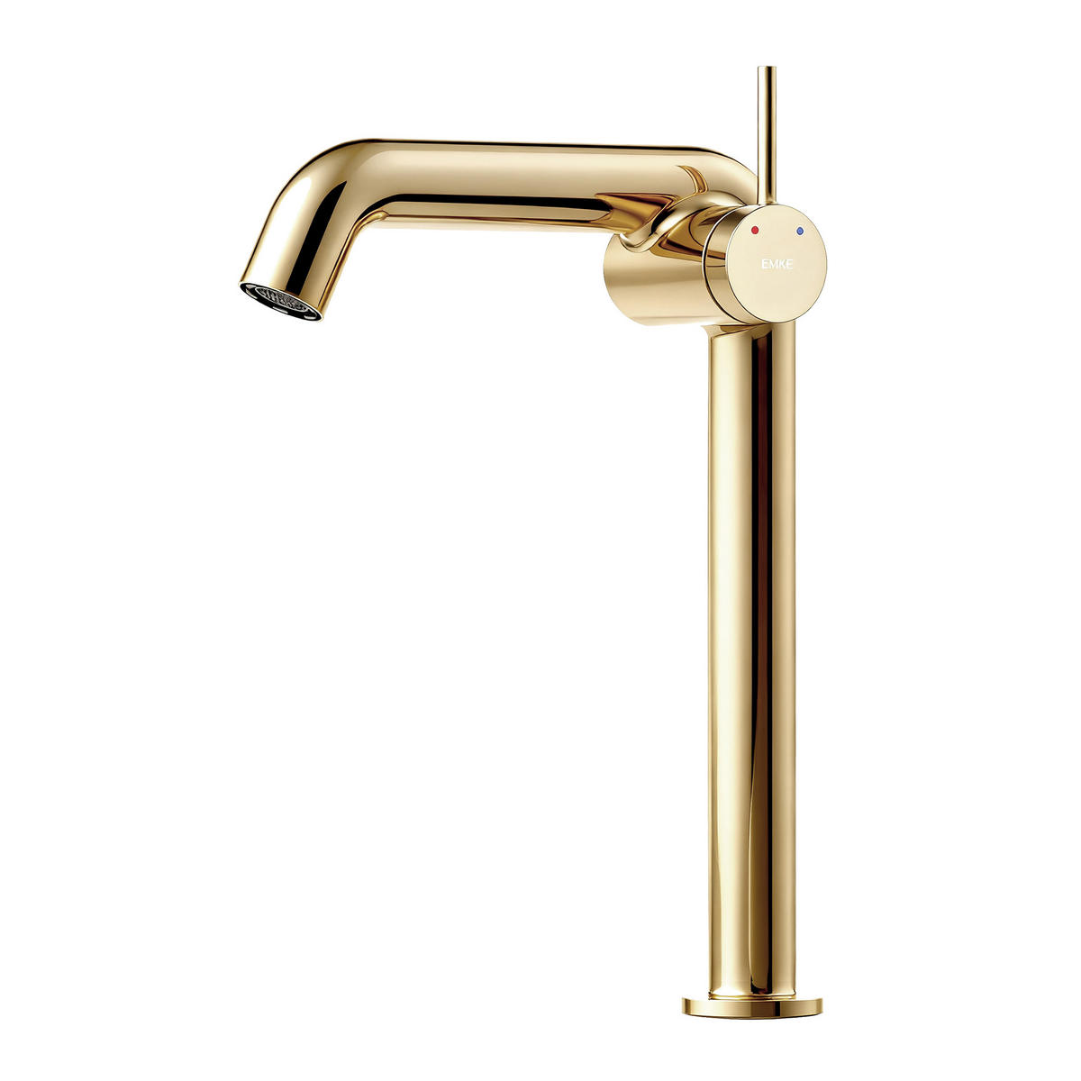 WASCHTISCHARMATUR Wasserzulaufrohr aus Edelstahl Champagnergold 26cm - Goldfarben, Metall (22/7.6/33.2cm) - EMKE