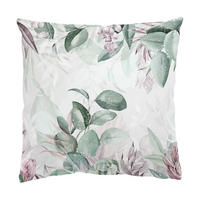 DEKOKISSEN Botanik in Pastell Grün & Rosa 50/50 cm - Grün, Textil (50/50/10cm) - Bilderwelten