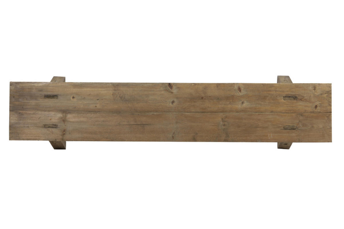 BANK Safane Braun 108/20/36,5 cm - Braun, Holz (20/36.5/108cm) - Light & Living