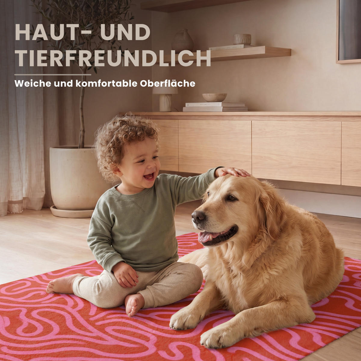 TEPPICH - Rosa - 90x150 cm - Rot, Kunststoff/Textil (90/0.4cm) - OnlyWow