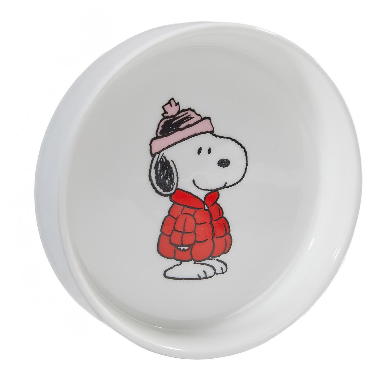 DEKOTELLER Peanuts Snoopy mit Jacke - Weiß, Keramik (2cm) - Butlers