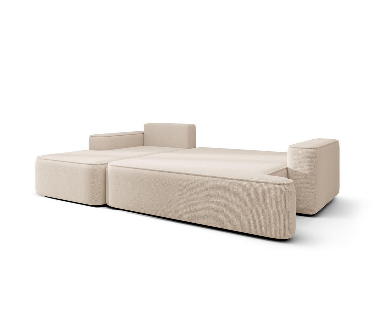 ECKSOFA mit Schlaffunktion FIGO Quelle 01 Links - Weiß, Textil (250/150cm) - Bedante