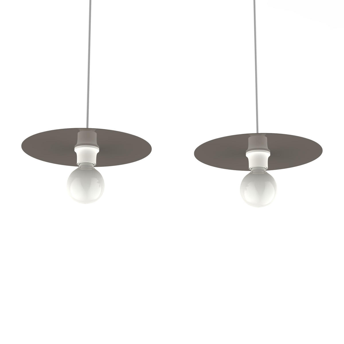 HÄNGELEUCHTE - Graubraun, Metall (30/30/7cm) - Lumicom