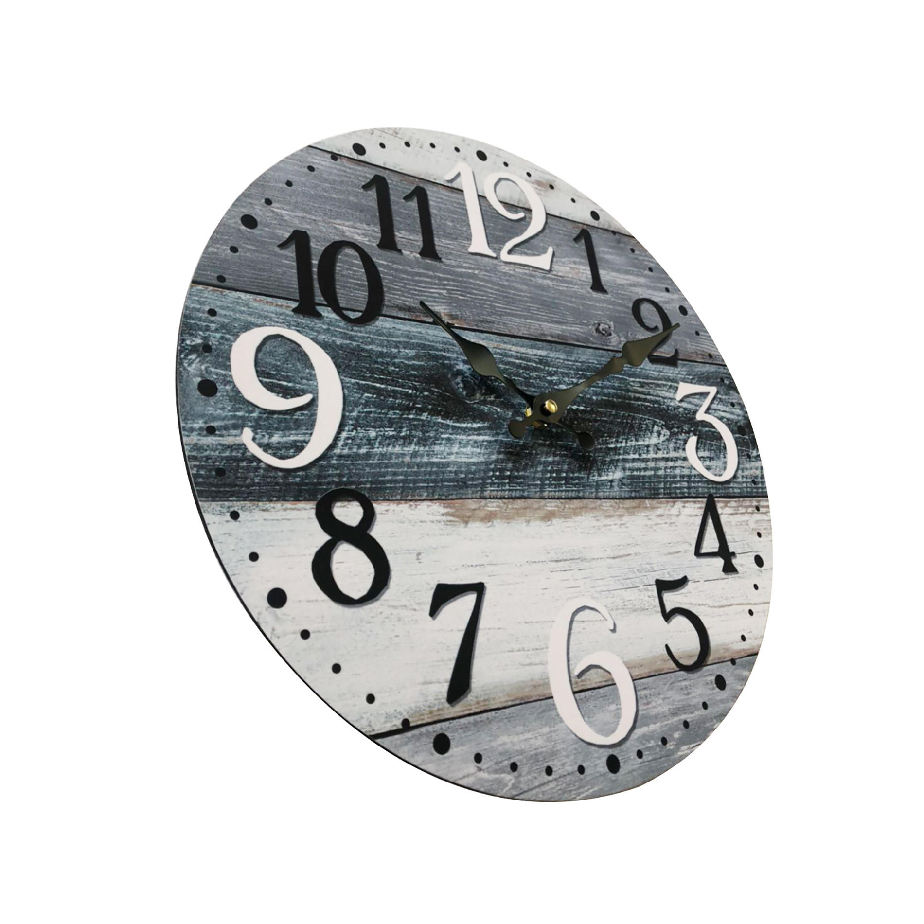 WANDUHR Grau 4/34/34 cm - Grau, Holzwerkstoff (4/34/34cm) - Mobili Rebecca