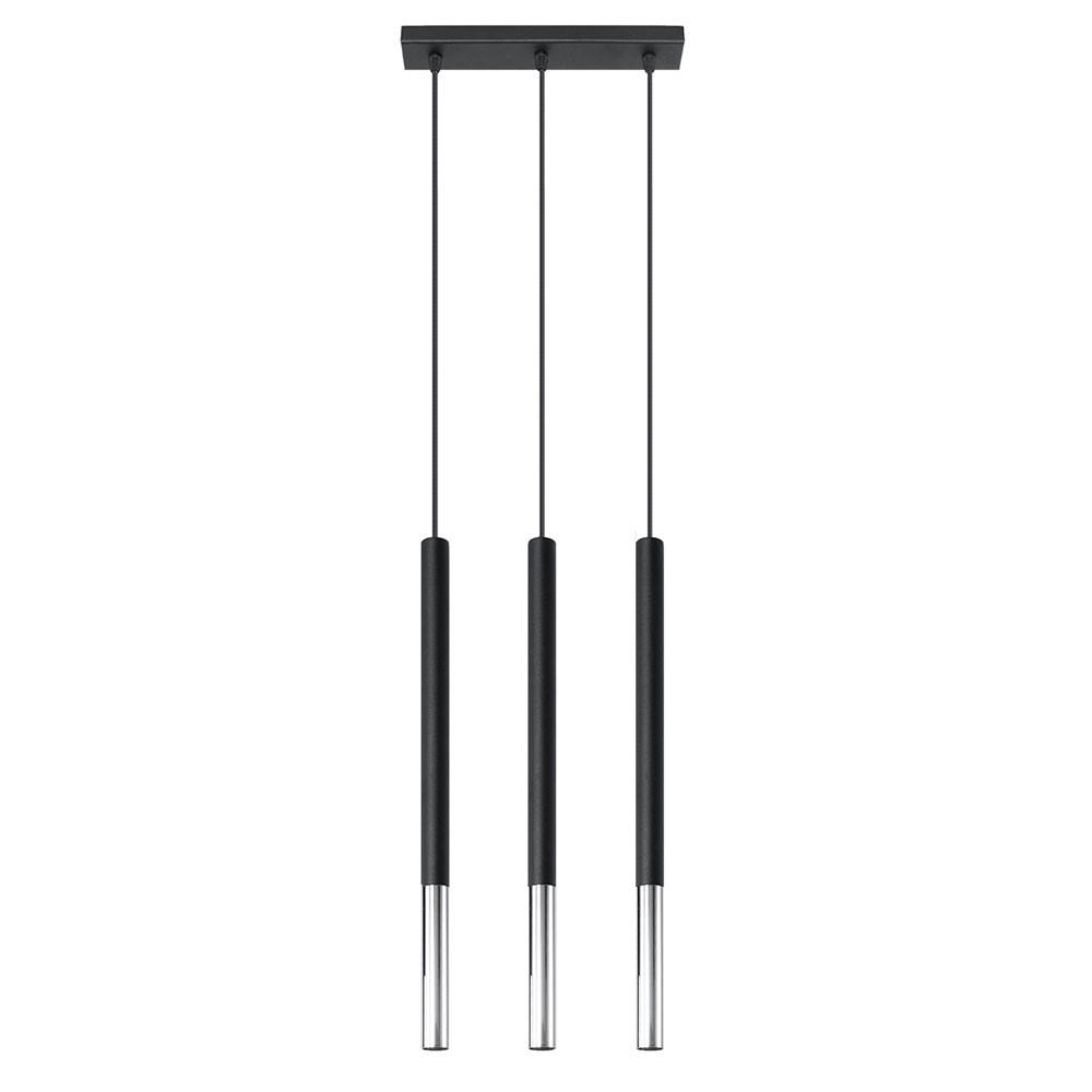 Sollux Lighting Pendelleuchte Schwarz 8x110x30 cm