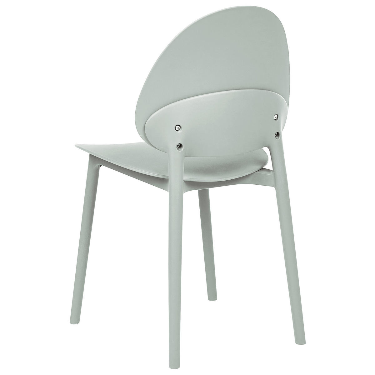 GARTENSTUHL 4er-Set Mintgrün Ceara - Mintgrün, Kunststoff (44/83/45cm) - Beliani