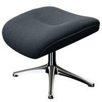 POLSTERHOCKER - Chromfarben/Grau, Textil/Metall (44/39/49cm) - home24